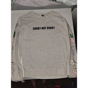 Sorry Not Sorry Gray Long Sleeve H&M